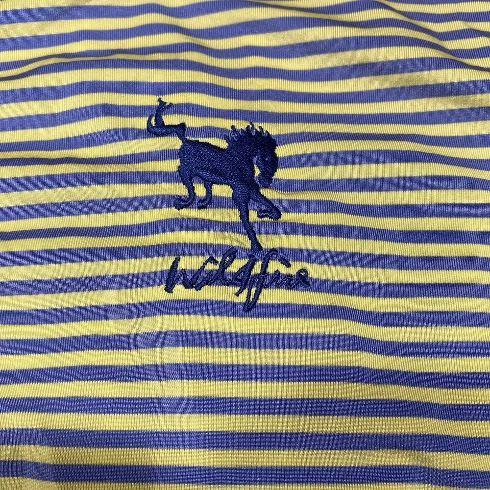 RLX Ralph Lauren Polo Shirt Mens Xl Striped Short Sleeve Performance Golf‎
